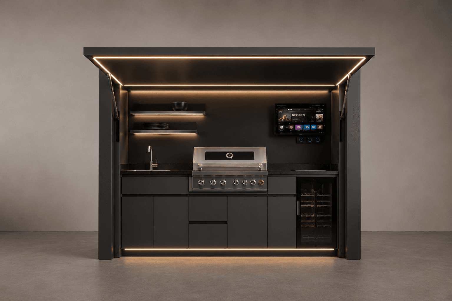 A-Plus outdoor BBQ pod