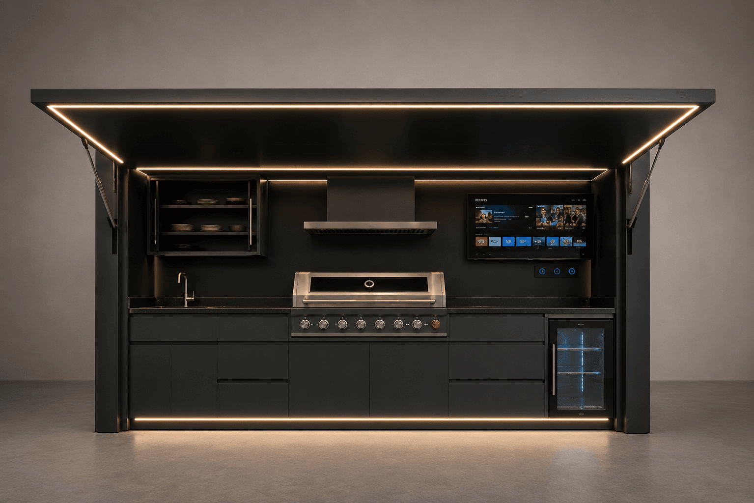 A-Ultra outdoor BBQ pod
