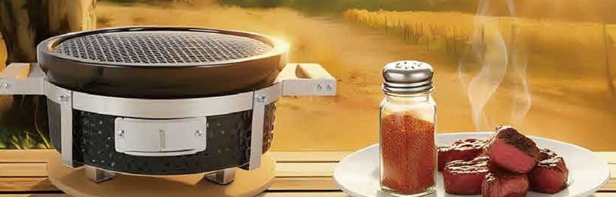 PoshBBQ Hibachi Pro tabletop ceramic grill